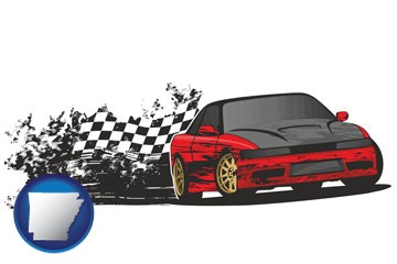 auto racing - with Arkansas icon