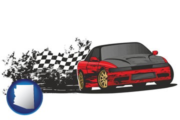 auto racing - with Arizona icon
