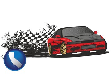 auto racing - with California icon