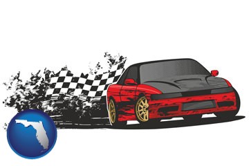 auto racing - with Florida icon