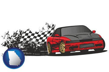 auto racing - with Georgia icon