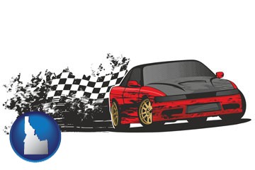 auto racing - with Idaho icon