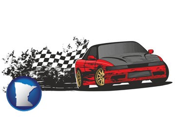 auto racing - with Minnesota icon