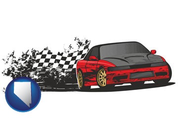 auto racing - with Nevada icon