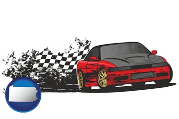auto racing - with Pennsylvania icon